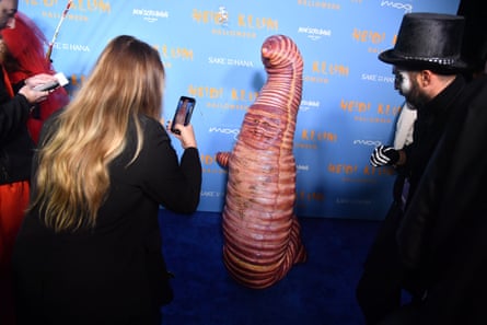 Heidi Klum’s worm costume.