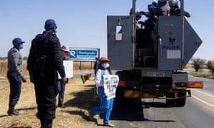 Dangarembga being arrested during an anti-corruption protest march on 31 July in Harare.