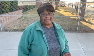 Essie Richard en un sitio de caucus en Reno, Nevada.