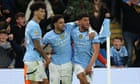 Nunes boosts Manchester City’s top-five hopes with late winner over Aston Villa