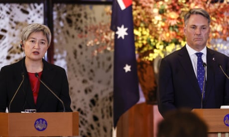 Penny Wong (left) and Richard Marles