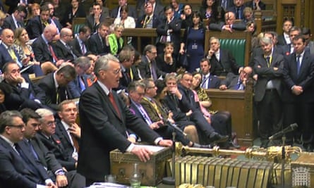 Hilary Benn speaking in the House of Commons