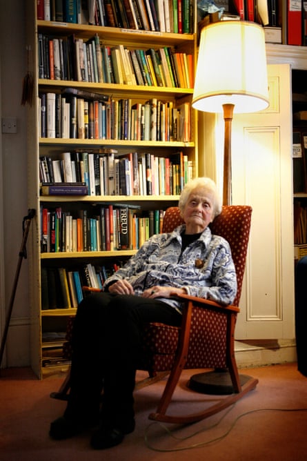 Mary Midgley at home in Newcastle, 2014.