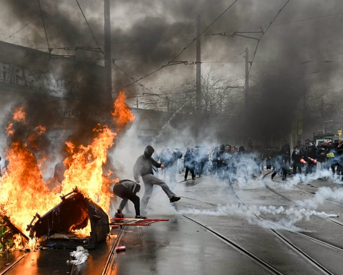 Belgium's Budget Cuts Spark Violent Clashes: Students and Workers Demand Accountability
