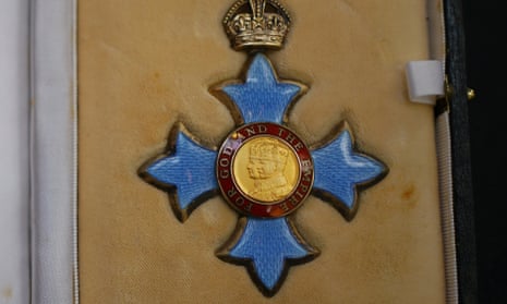 A Commander of the Order of the British Empire (CBE) medal