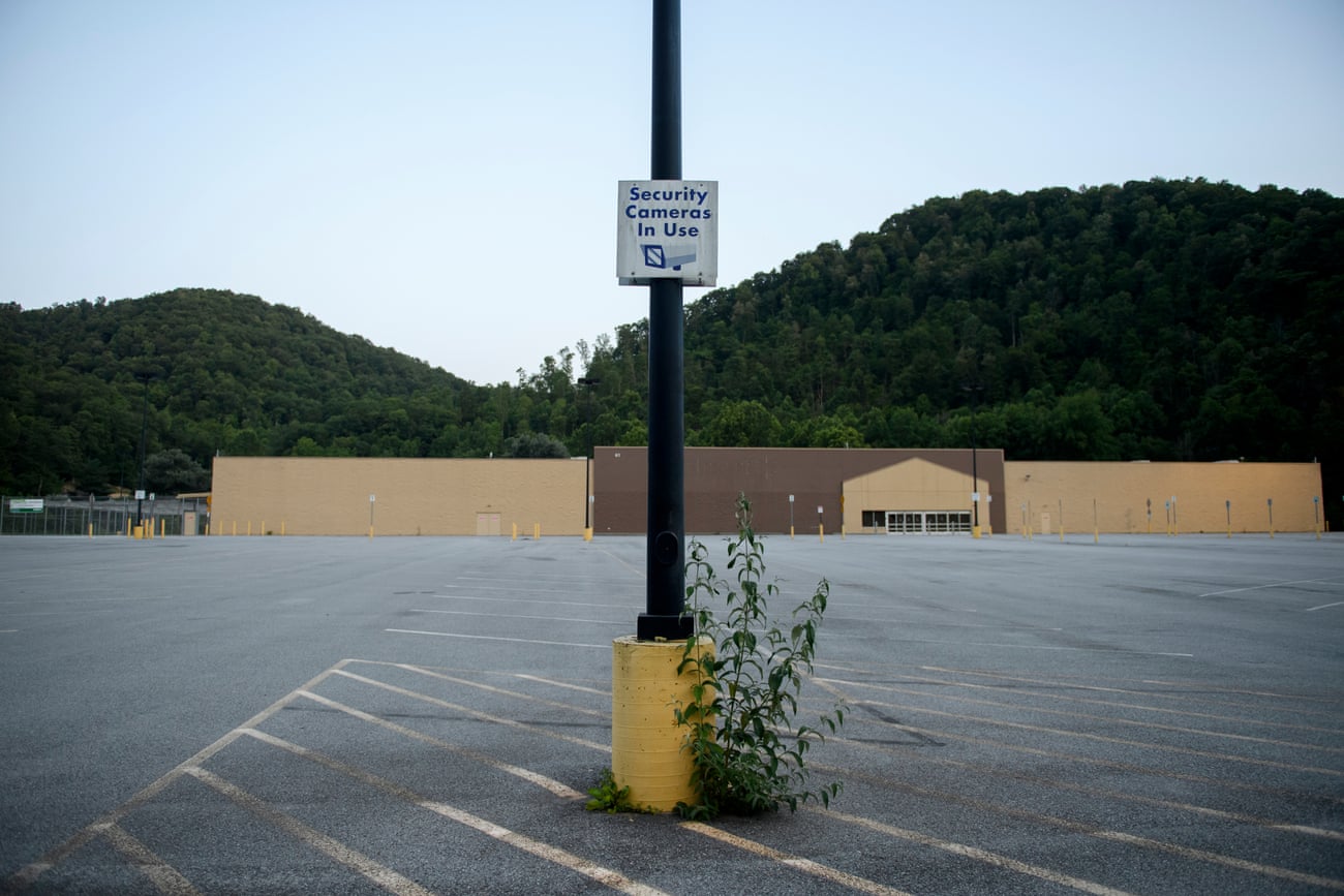 The now-empty Walmart in McDowell County, West Virginia.