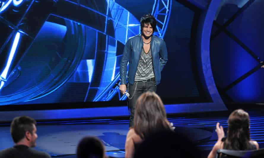 Adam Lambert performing on the eighth season of American Idol in 2009.