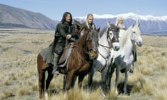 ‘Stirrings in Tolkien land’ … Viggo Mortensen, Orlando Bloom and Ian McKellen in The Lord of the Rings: The Two Towers, 2002