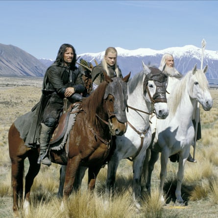 From left: Viggo Mortensen, Orlando Bloom and Ian McKellen in The Lord of the Rings: The Two Towers
