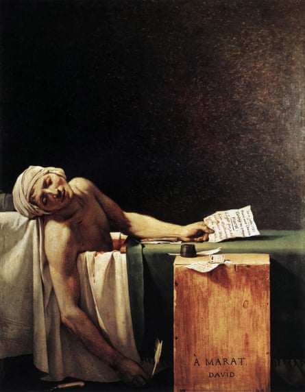 The Death of Marat, by Jacques-Louis David.
