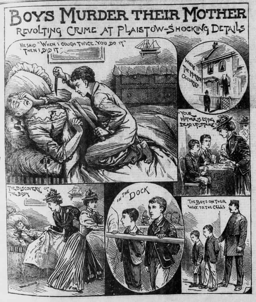 Detail from the Illustrated Police News report of the murder of Emily Coombes