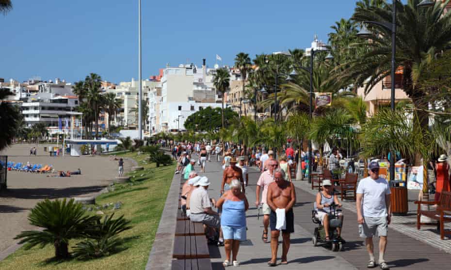 Los Cristianos, Tenerife: ‘One in four all-inclusive tourists rarely ventured out of their hotels last year.’