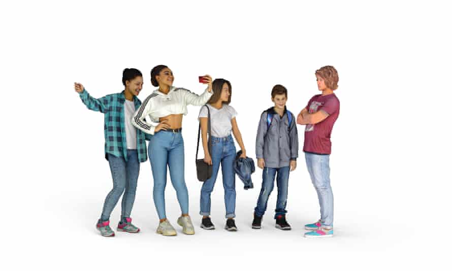 Life online… kids love their smartphones.