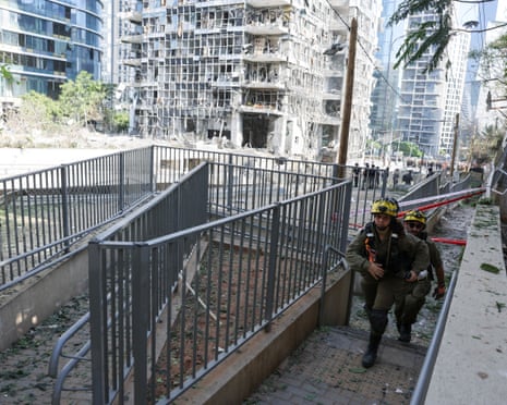 Aftermath of a strike from Iran on Israel, in Ramat Gan