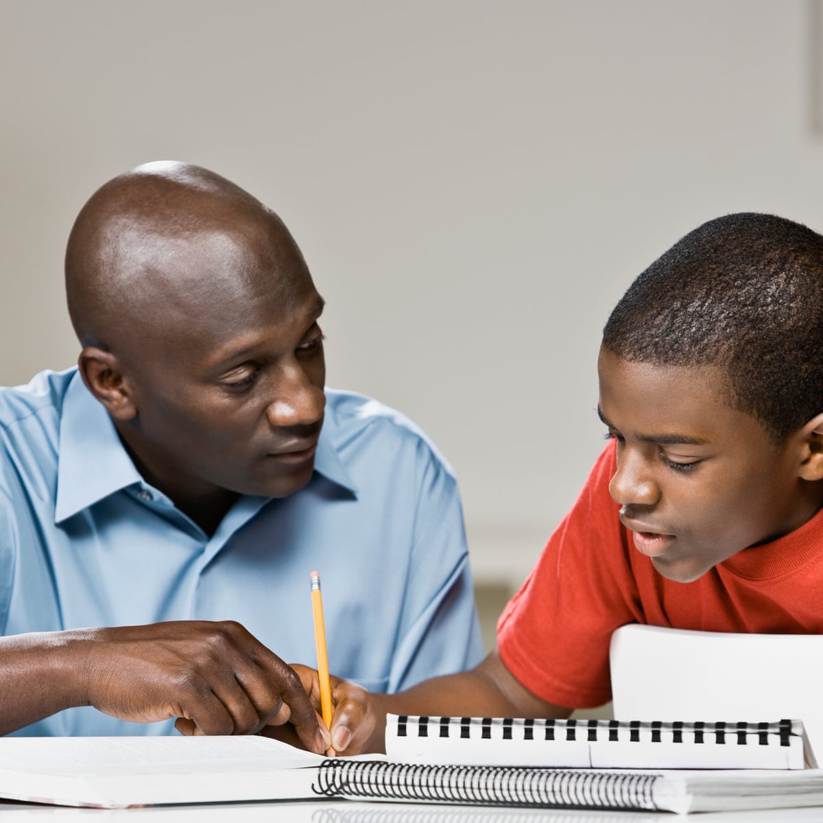 Children At School Working