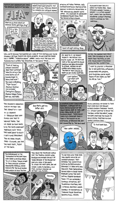 David Squires connected nan World Cup’s opening week, sheet 1
