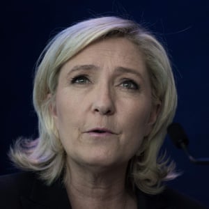 Marine Le Pen, president of the Front National in France