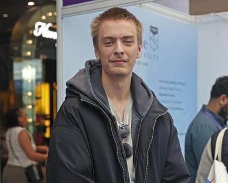 Kristoffer Demetris, 18, at the London job show