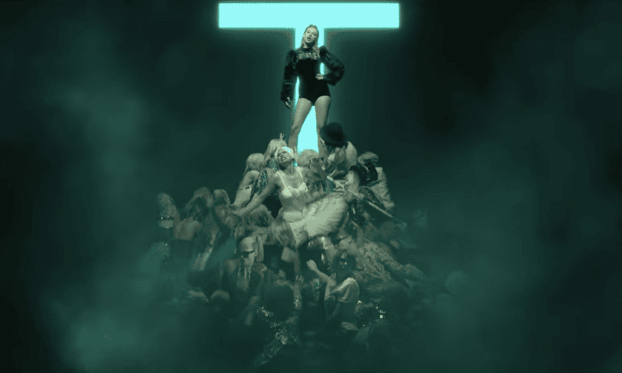 A still from Taylor Swift's music video for her new single Look What You Made Me Do