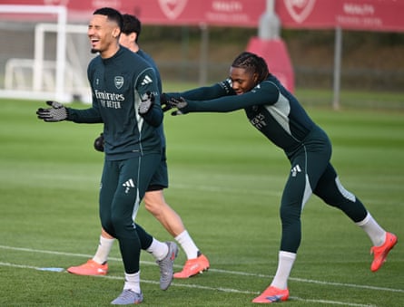 Eberechi Eze and William Saliba.