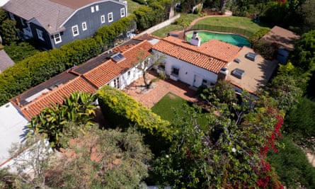 A view of Marilyn Monroe’s Spanish colonial-style former house in Los Angeles.