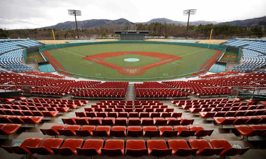 Fukushima’s Azuma baseball stadium which will host the opening game in the softball between Australia and Japan on Wednesday.