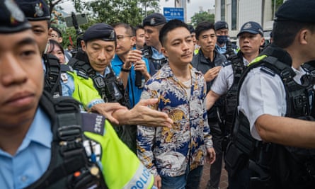 Lee Yu-shun at the West Kowloon court last week, where he was one of two of the 47 defendants acquitted.