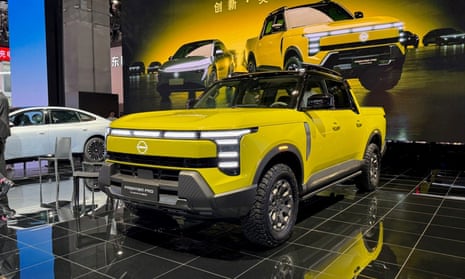 A Nissan truck at the Shanghai motor show