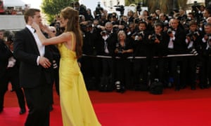 Brad Pitt and Angelina Jolie at a premiere in 2007.