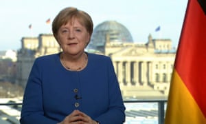 angela merkel addresses the nation