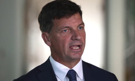 Australia’s emissions reduction minister Angus Taylor