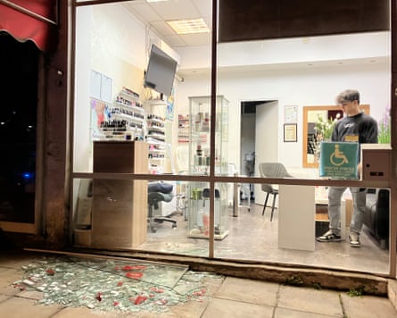 A beauty salon after Iran’s retaliatory attacks
