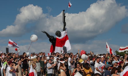 Jubilant protesters