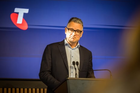 Michael Ackland at a press conference yesterday