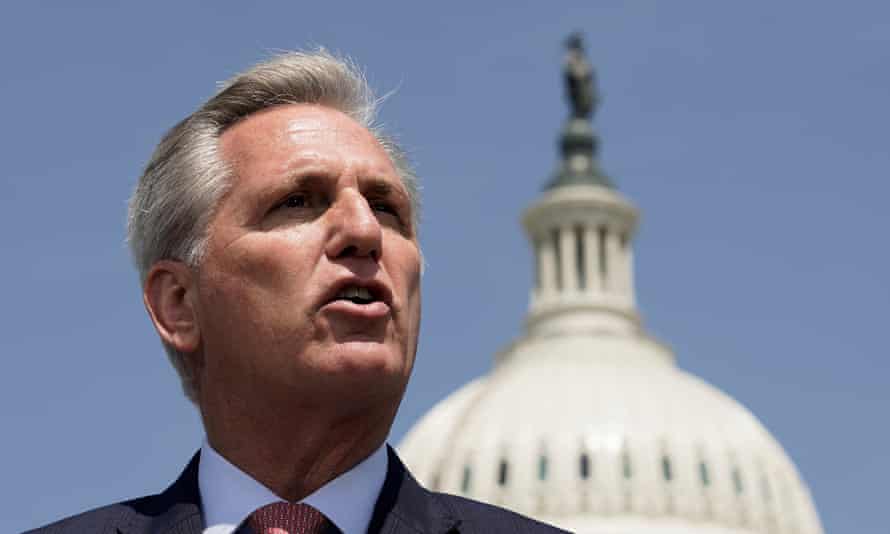 Kevin McCarthy on Capitol Hill on 20 May.