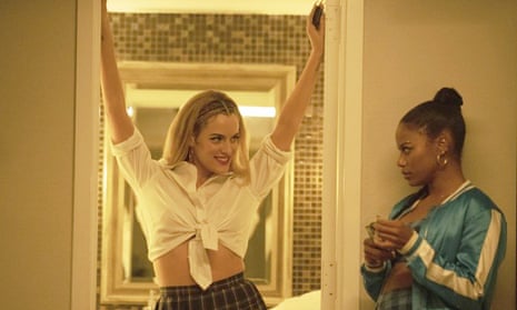 Crazy, addictive energy ... Riley Keough as Stefani and Taylour Paige as Zola in Zola.