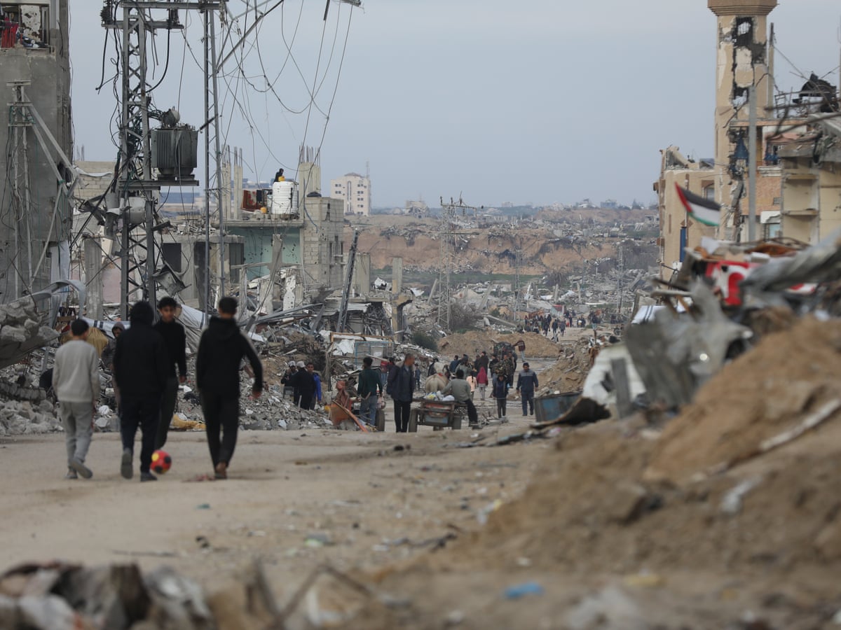 Middle East crisis: Arab leaders consider Egypt's plans to clear rubble and bombs and rebuild Gaza Strip – as it happened | Gaza | The Guardian