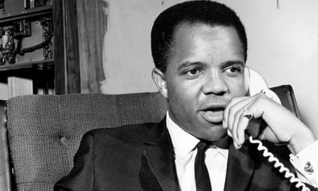 Motown founder Berry Gordy speaking on the phone, 1970