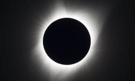 A total solar eclipse on August 21, 2017 over Madras, Oregon, USA 