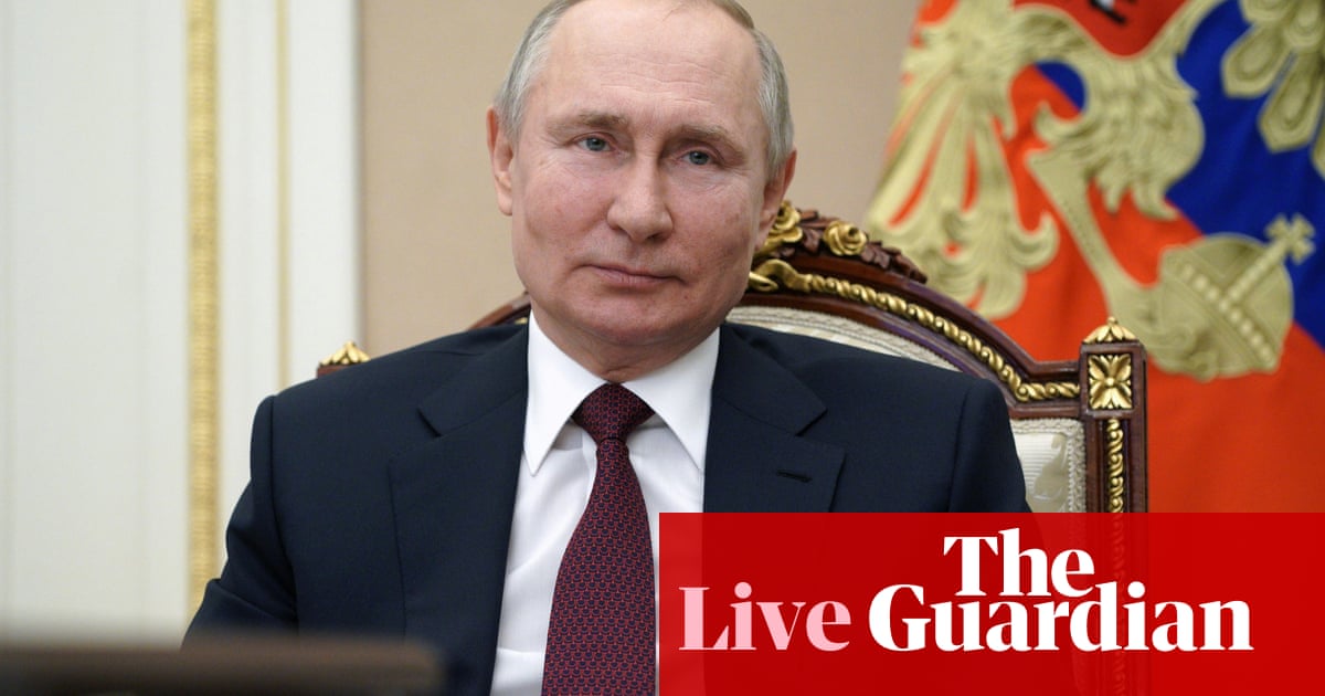 Putin reacts to Biden comments that he will ‘pay a price’ for Russian interference – live
