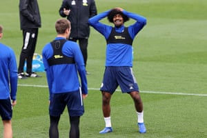 Hamza Choudhury, pictured at Leicester training.