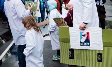 Activists rally on Capitol Hill during the March for Science
