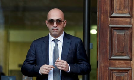 Yorgen Fenech wearing a suit and sunglasses