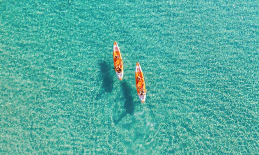 Sea kayaking at Sani Resort
