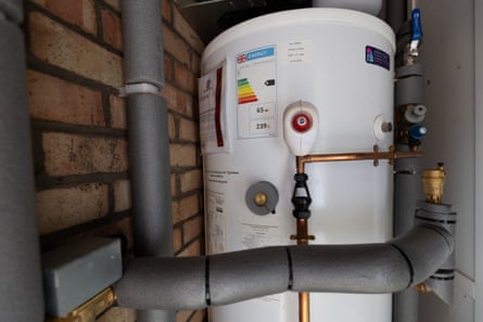 The large battery installed in the garage which manages the energy generated.