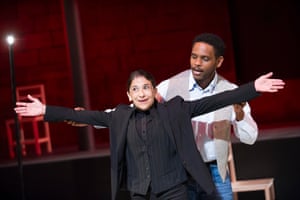 Jared McNeill and Kathryn Hunter in The Valley of Astonishment, written and directed by Peter Brook and Marie-Hélène Estienne, at the Young Vic