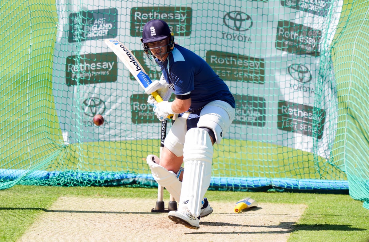 England’s Joe Root at a nets session at Lord’s.
