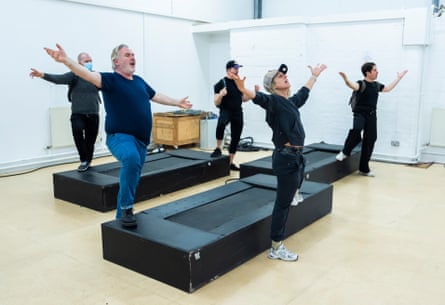 A morality tale about rapacious capitalism … rehearsals for Rise and Fall of the City of Mahagonny.