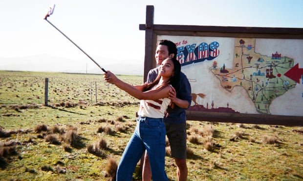 Picture this: John Cho with Mia Isaac in Don’t Make Me Go.