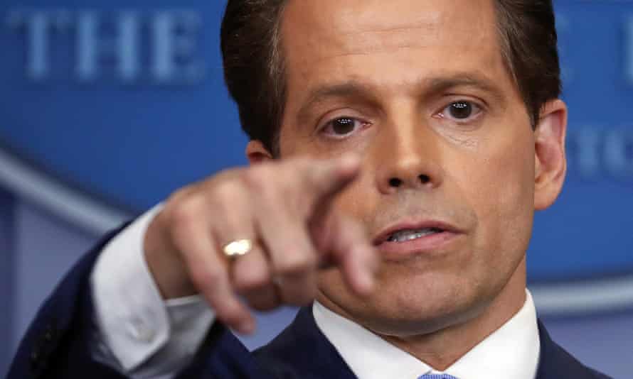 Anthony Scaramucci at a press briefing.